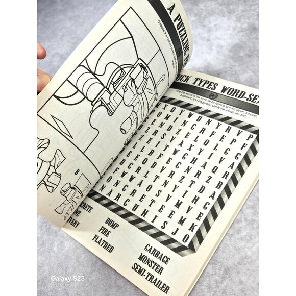 Tough Trucks Coloring and Activity Books Kids Childeren Art & Craft - Picture 9 of 10